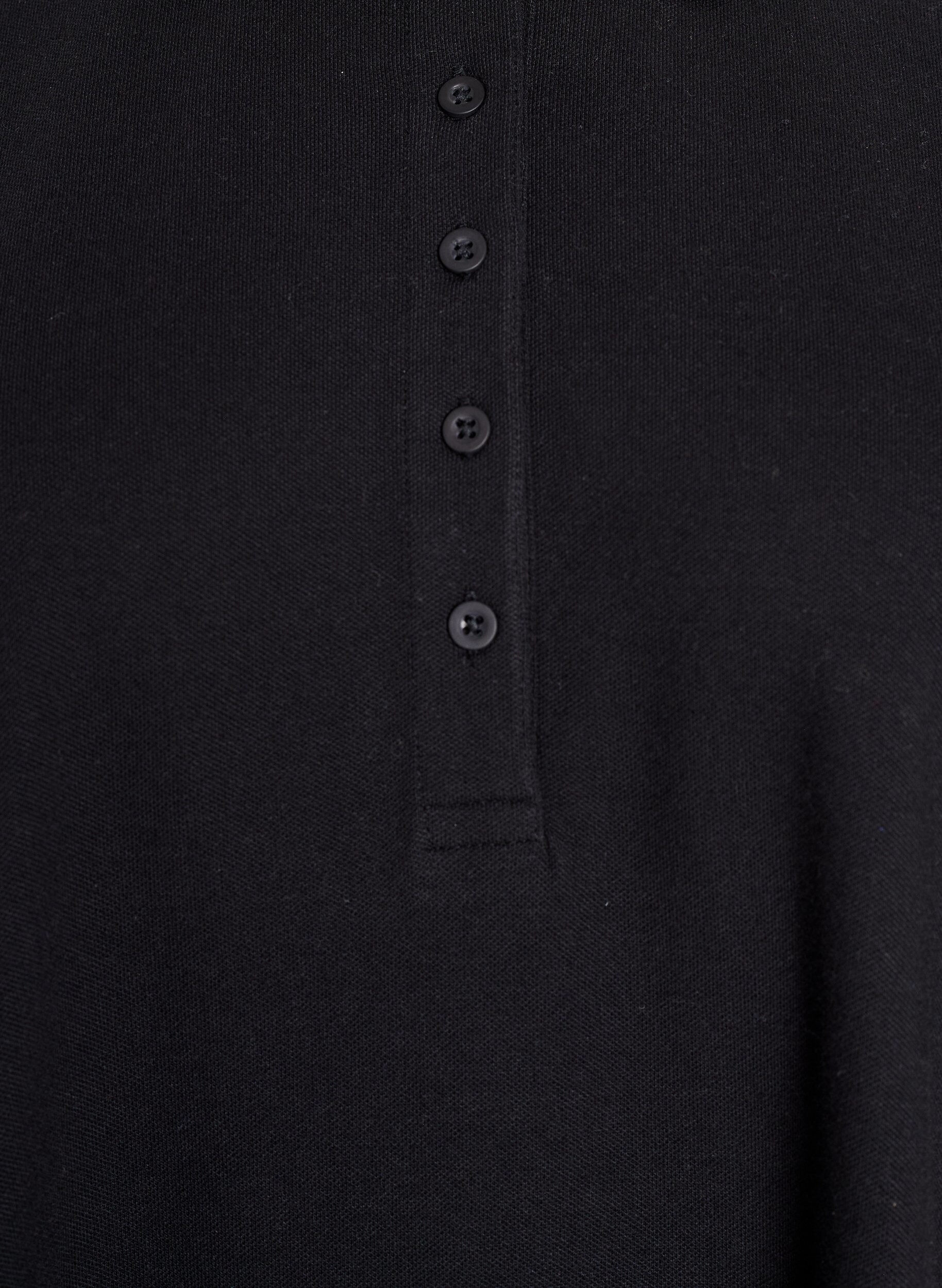 Zizzi Kort polokjole med A-facon, Sort, Packshot image number 2