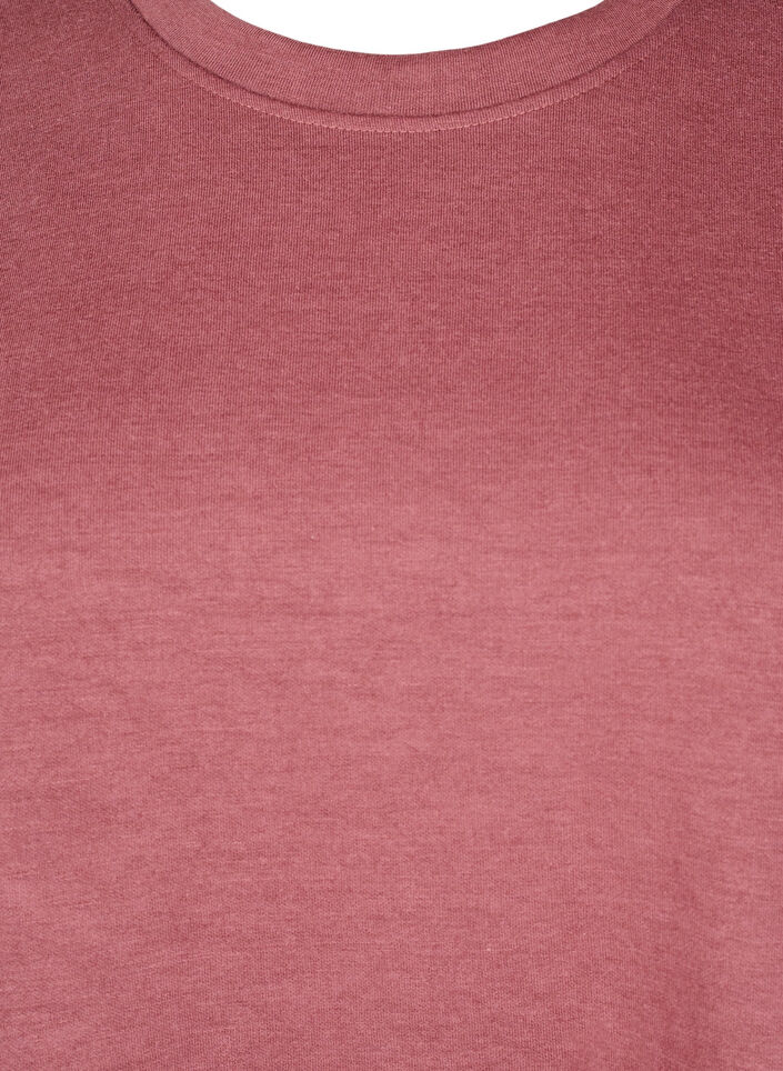 Sweatshirt med rund hals, Brun, Packshot image number 2