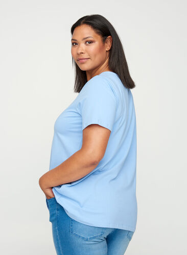 Basis t-shirt, Forever Blue, Model image number 1