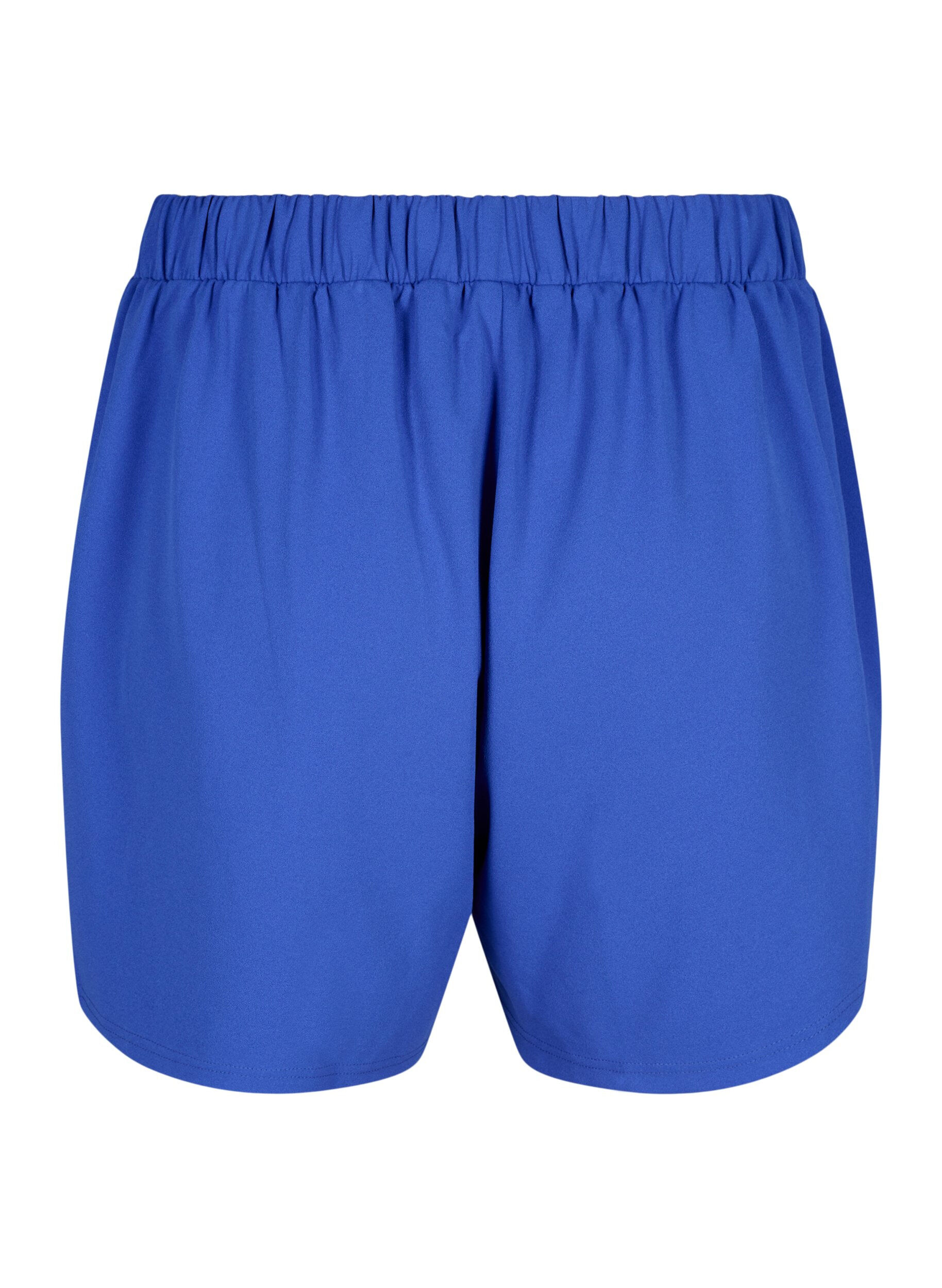 Zizzi FLASH - L&oslash;se shorts med lommer, Bl&aring;, Packshot image number 1