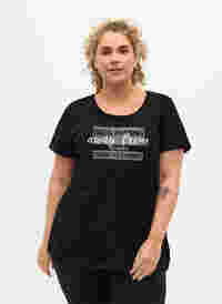 Trænings t-shirt med print, Black Monday, Model
