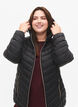 Letv&aelig;gts jakke med h&aelig;tte, Sort, Model image number 3