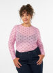 Meshbluse med print, Lyser&oslash;d, Model image number 0