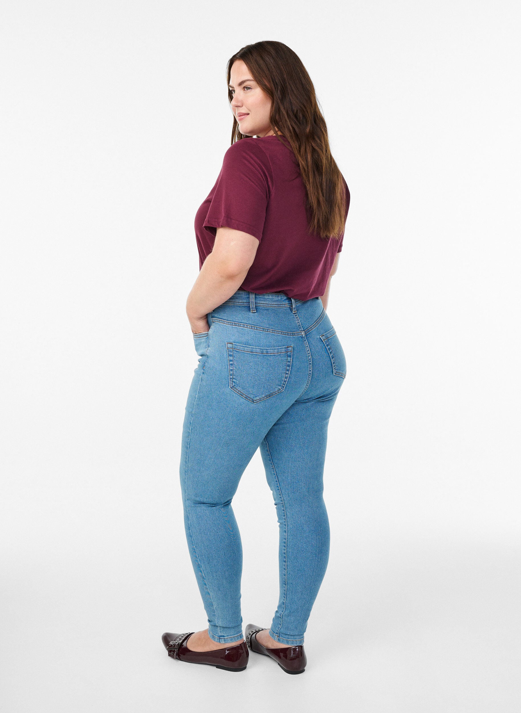 ZizziJeans med super slim fit, Bl&aring;, Model image number 1