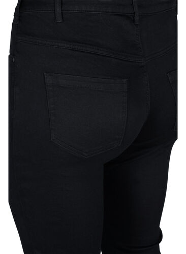 Slim fit Emily jeans med normal talje, Black, Packshot image number 3