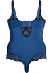 Blonde body med b&oslash;jle og stropdetalje, Bl&aring;, Packshot image number 1