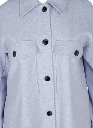 Skjortejakke med knapper og brystlommer, Serenity Mel., Packshot image number 2