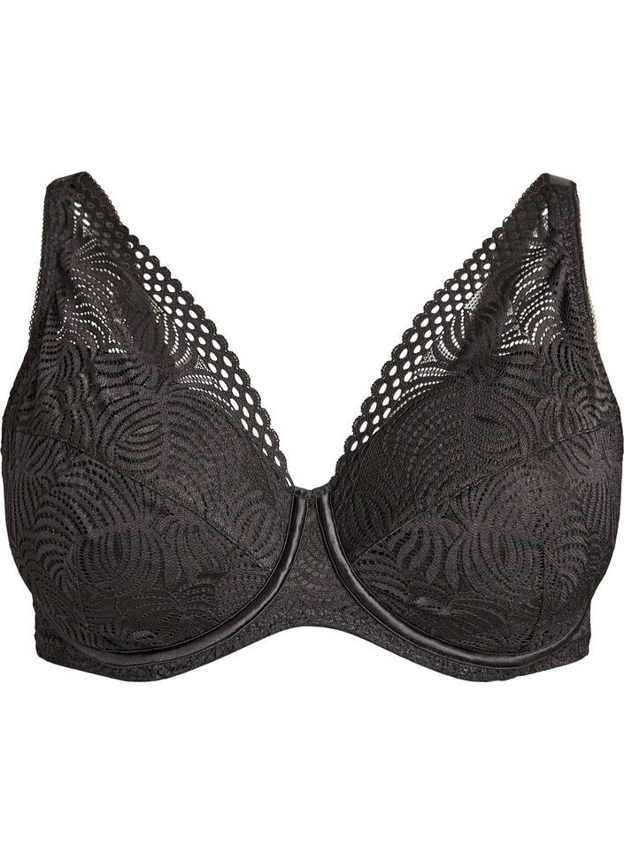Blonde-bh med vatterede sk&aring;le, Sort, Packshot image number 0