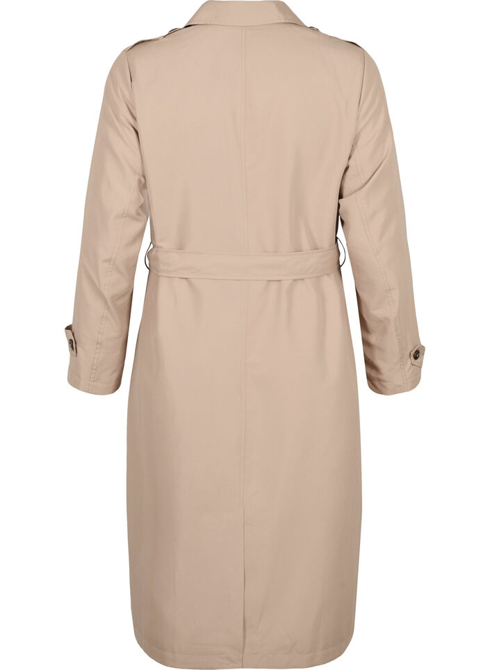 Lang trenchcoat med bælte, Nomad, Packshot image number 1