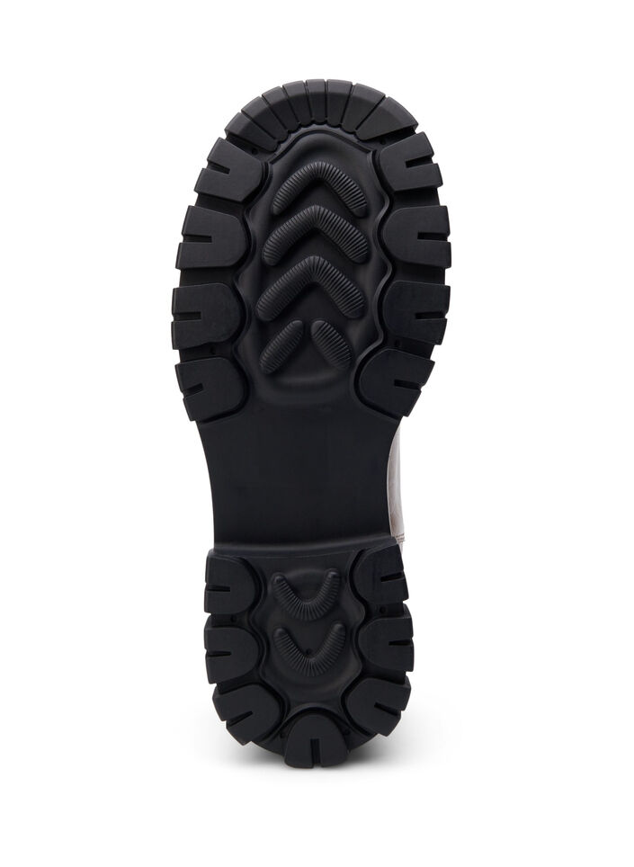 Wide fit - Chelsea croco støvle i læder, Pine Bark, Packshot image number 4