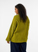 Strikbluse med rullekrave, Gr&oslash;n, Model image number 2