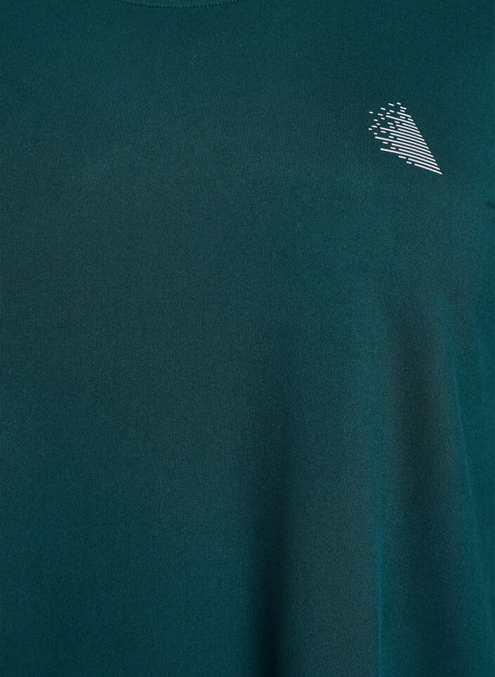 Tr&aelig;ningsbluse med 3/4 &aelig;rmer, Gr&oslash;n, Packshot image number 2