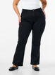 Ellen bootcut jeans med h&oslash;j talje, Sort, Model image number 2