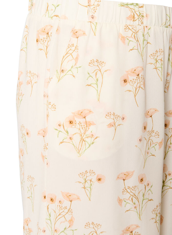 Culottebukser med print, Vanilla, Packshot image number 2