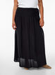 Maxinederdel i viskose med smock, Sort, Model image number 3