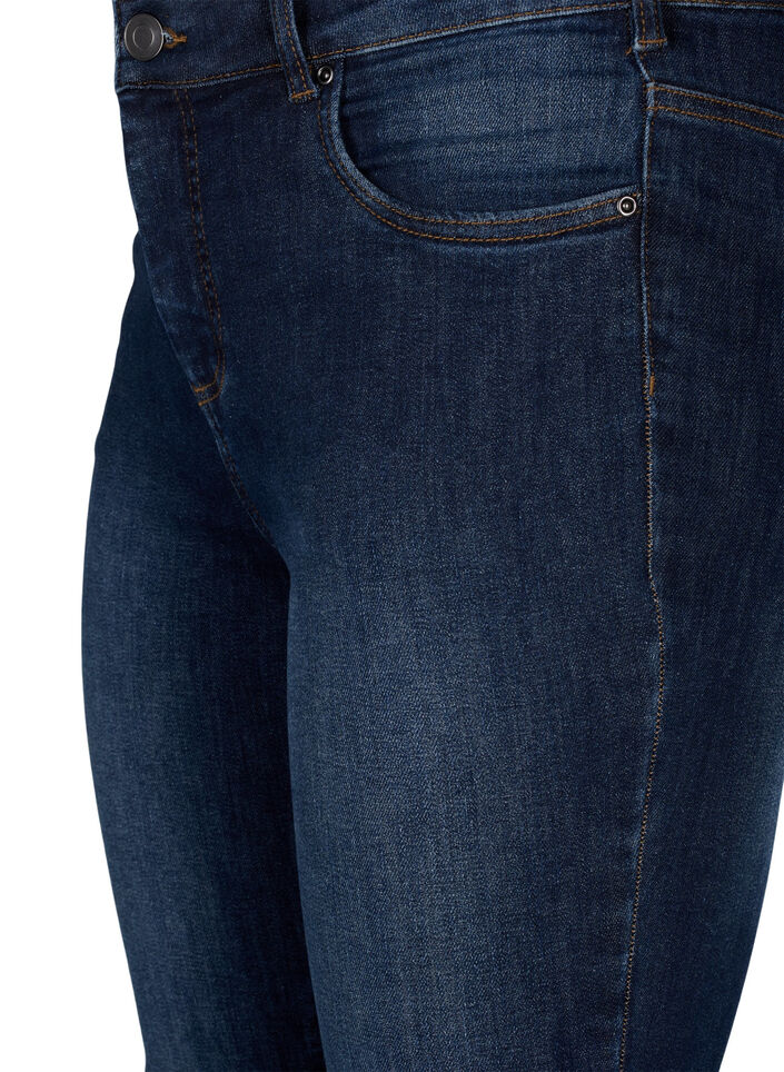 Super slim jeans med h&oslash;j talje, Dark Blue, Packshot image number 2