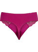 Microfiber g-streng med blonder, Boysenberry, Packshot image number 1