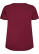 Ensfarvet basis t-shirt i bomuld, M&oslash;rk Bordeaux, Packshot image number 1