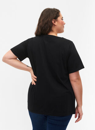 FLASH - T-shirt med motiv, Black, Model image number 1