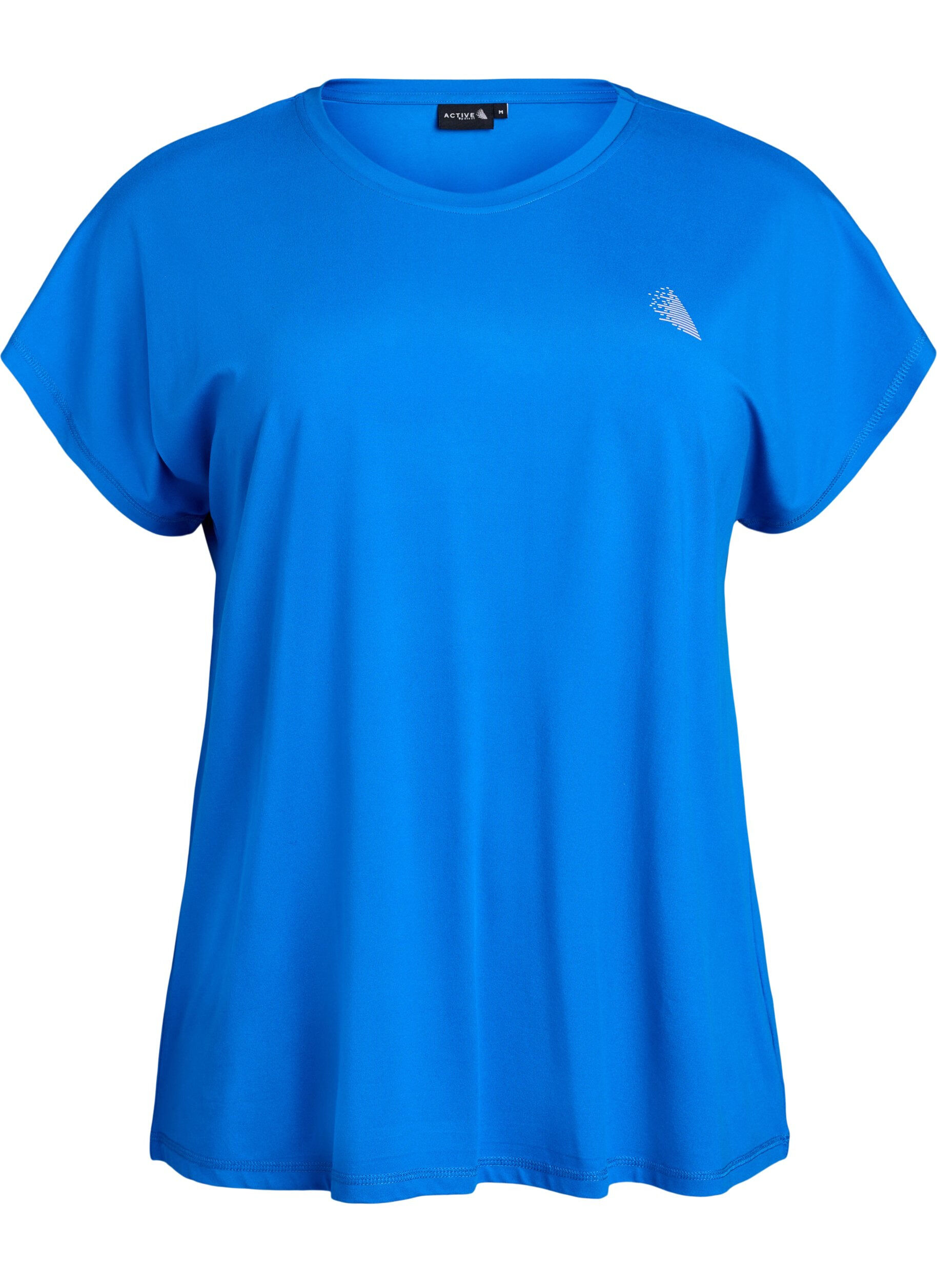Ensfarvet tr&aelig;nings t-shirt