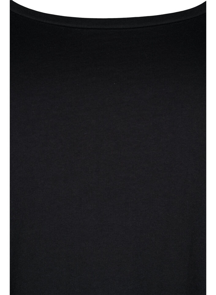 2-pak basis bluse i bomuld, Paisley Purple/Black, Packshot image number 3