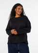 Basis t-shirt med lange &aelig;rmer, Sort, Model image number 0