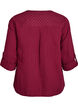 Bluse i bomuldsmusselin med broderi anglaise, M&oslash;rk Bordeaux, Packshot image number 1