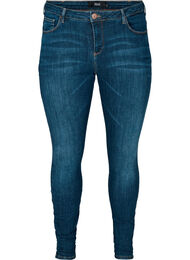 Super slim Amy jeans med høj talje, Dark Blue