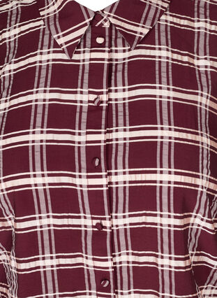 Ternet skjorte med  pufærmer, Port Royal Check, Packshot image number 2