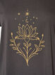 T-shirt med dekorativt frontprint, Gr&aring;, Packshot image number 2