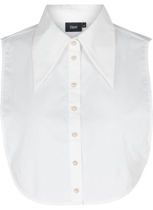 Skjortekrave med perleknapper, Bright White, Packshot image number 0