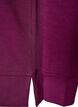 Lang&aelig;rmet jerseybluse med rund hals, Lilla, Packshot image number 3