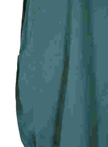 Kortærmet kjole i bomuld, Sea Pine, Packshot image number 3