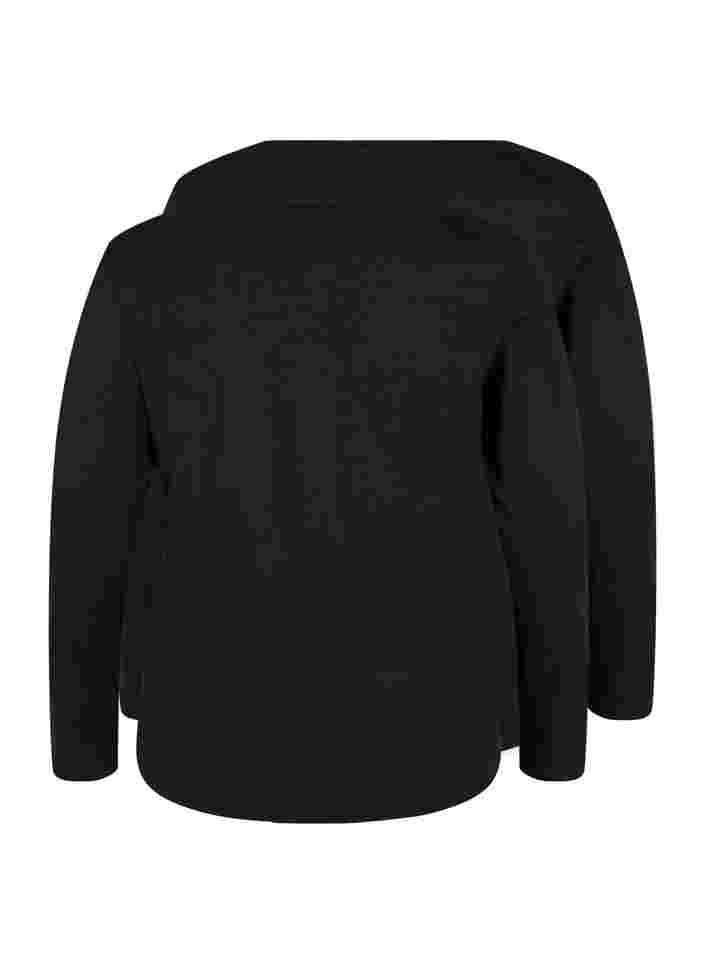 2-pak basis bluse i bomuld, Black/Black, Packshot image number 1