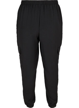 Løse bukser med store lommer, Black, Packshot image number 1