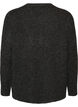 Cardigan i strik med rund hals og knaplukning, Gr&aring;, Packshot image number 1