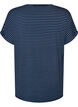 Stribet T-shirt i viskose med rund hals, Bl&aring;, Packshot image number 1