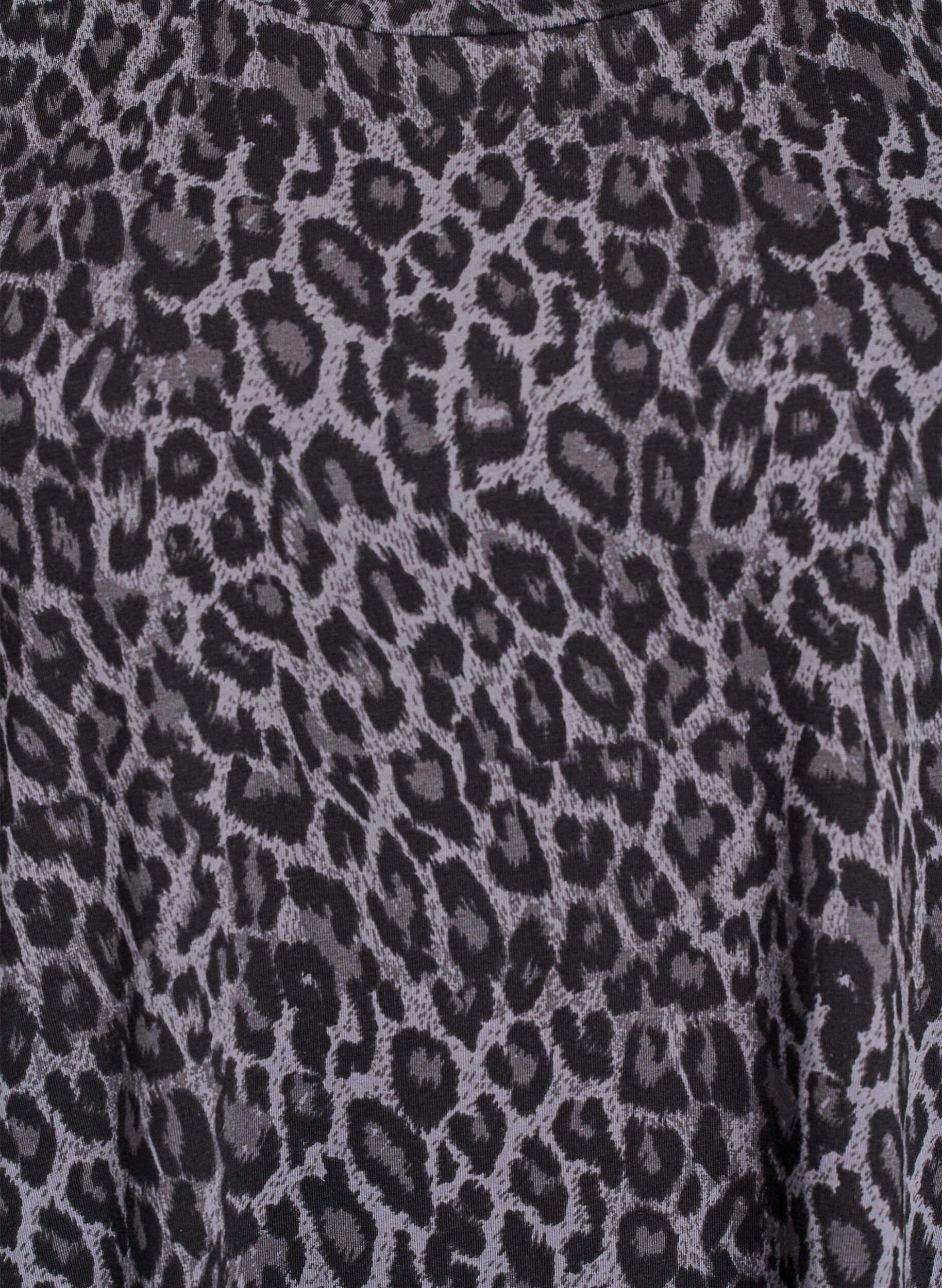 Zizzi Kort t-shirtkjole i bomuldsjersey, Gr&aring;, Packshot image number 2