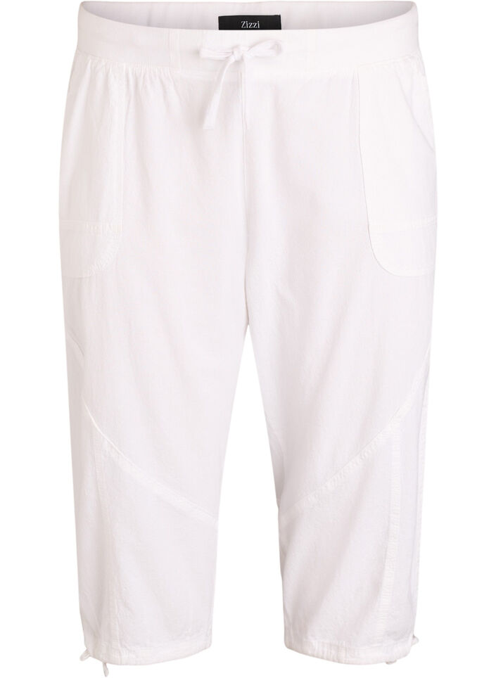 Knickers i bomuld, Hvid, Packshot image number 0