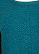 Strikbluse med diagonalt m&oslash;nster og raglan&aelig;rmer, Gr&oslash;n, Packshot image number 2