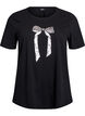 T-shirt med motiv, Sort, Packshot image number 0
