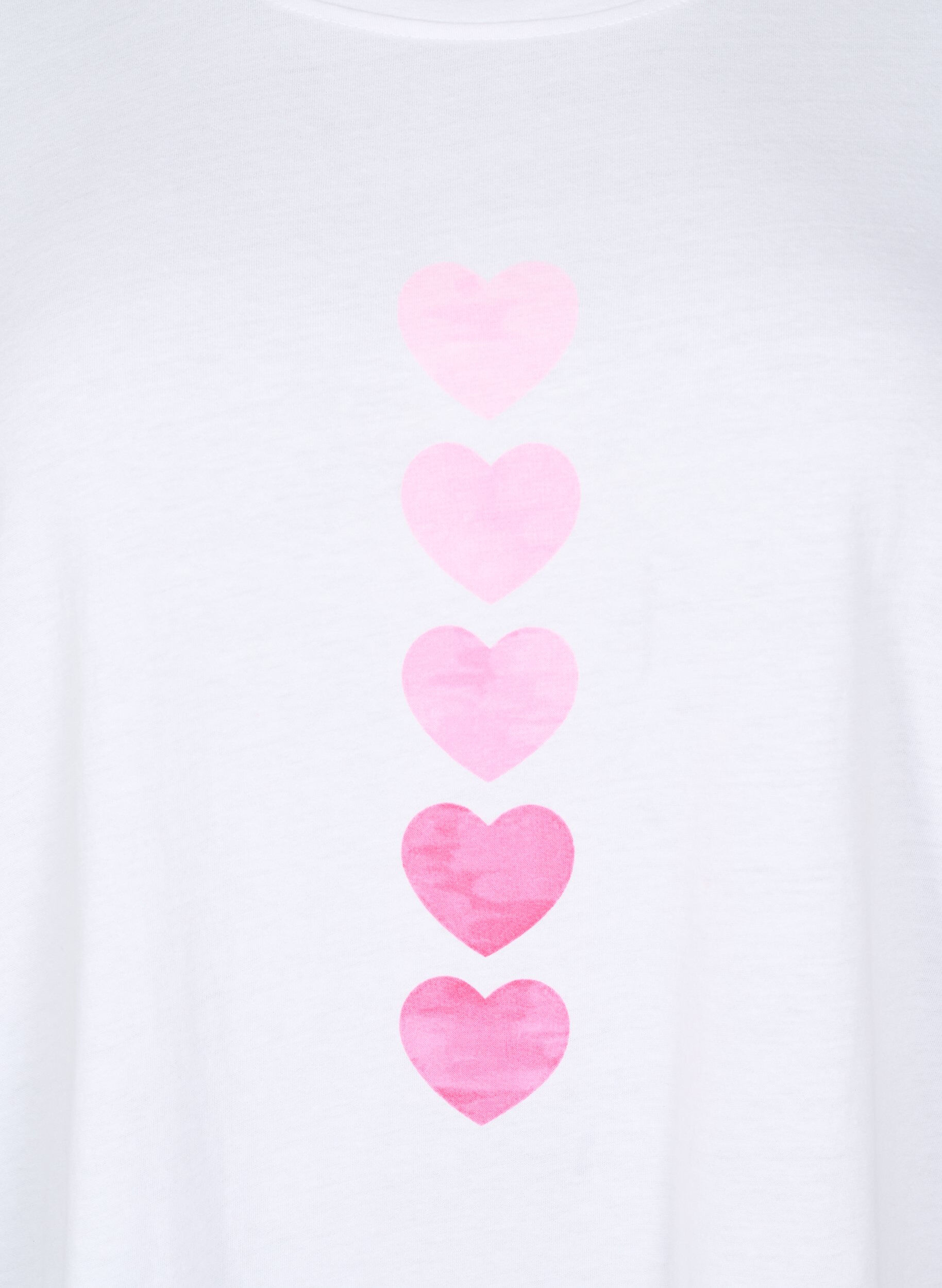 Zizzi FLASH - T-shirt med motiv, Hvid, Packshot image number 2