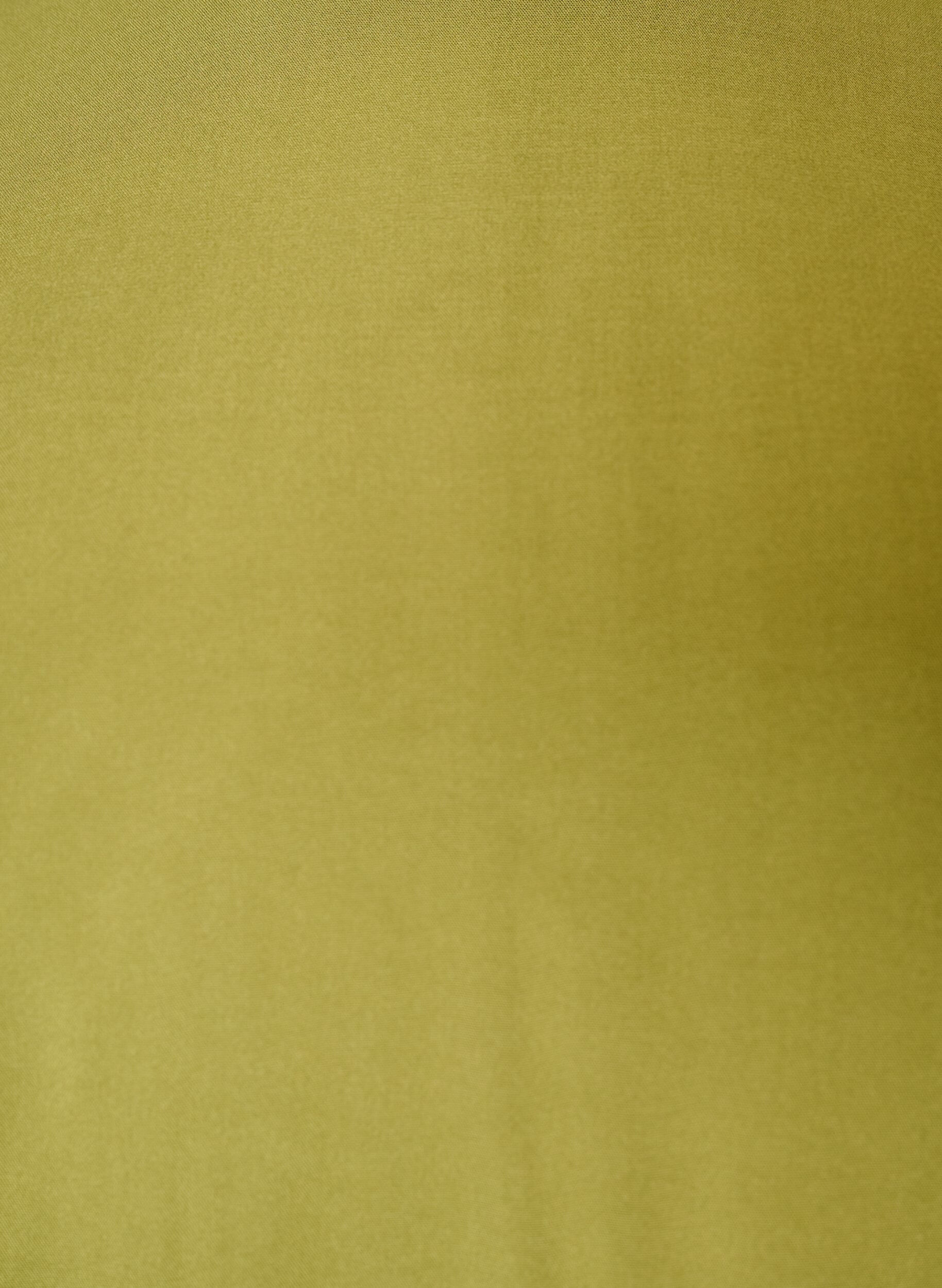 ZizziKort&aelig;rmet v&aelig;vet bluse med rund hals, Gr&oslash;n, Packshot image number 2