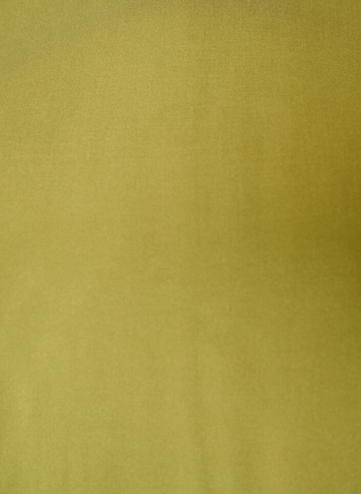 Kort&aelig;rmet v&aelig;vet bluse med rund hals, Gr&oslash;n, Packshot image number 2