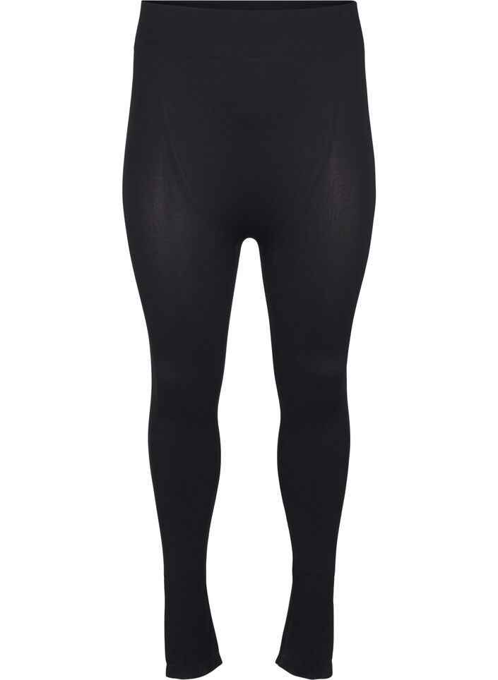 Seamless basis leggings, Sort, Packshot image number 0