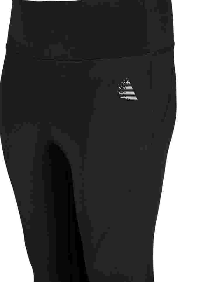 CORE, V-SHAPE DEFINE TIGHTS - Cropped træningstights med v-form bagpå, Black, Packshot image number 2