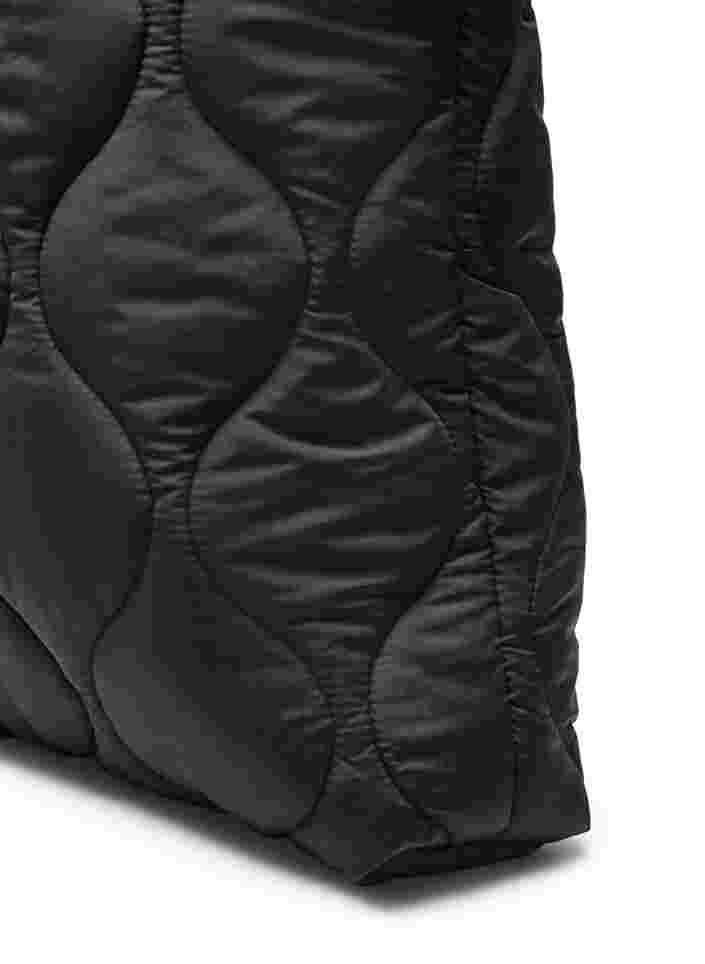 Quiltet taske, Black, Packshot image number 2