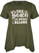 T-shirt med rund hals og A-facon, Gr&oslash;n, Packshot image number 0