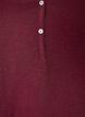 T-shirt med knapdetalje, M&oslash;rk Bordeaux, Packshot image number 2