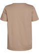 T-shirt med blomstret printdetalje, Beige, Packshot image number 1